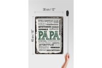 Blechschild Spruch Papa Spielkamerad Beschützer Freund 30x40cm