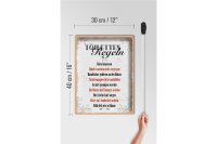 Blechschild Spruch Toilletten Regeln darf gesungen 30x40cm