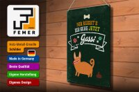 Blechschild Spruch Mir reicht´s ich gehe jetzt Gassi 30x40cm