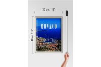 Blechschild Reise 30x40cm Monaco Frankreich Europa Trip