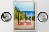 Blechschild Reise 30x40cm Nordsee Deutschland Strand Ruhe