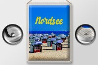 Blechschild Reise 30x40cm Nordsee Strand Meer