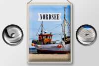 Blechschild Reise 30x40cm Nordsee Strand Reise Schiff Meer