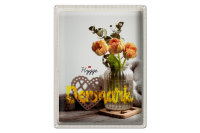 Blechschild Reise 30x40cm Dänemark Kopenhagen Blume...