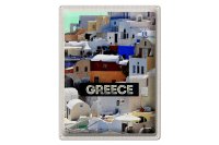 Blechschild Reise 30x40cm Greece Griechenland Häuser...