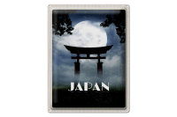 Blechschild Reise 30x40cm Japan Shinto Miyajima Kultur Religion