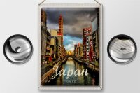 Blechschild Reise 30x40cm Tokio Japan Asien Urlaubsziel Kultur