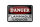 Blechschild Hinweis 18x12cm Danger flammable liquids