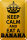 Blechschild Spruch 12x18cm Keep Calm and eat a Banana