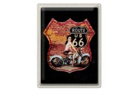 Blechschild Reise 30x40cm USA Amerika Route US 66...