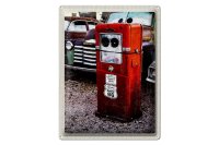 Blechschild Reise 30x40cm USA Amerika Tankstelle Route 66...