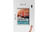 Blechschild Reise 30x40cm San Francisco Wellen Meer Brücke