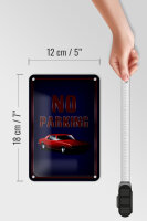 Blechschild Hinweis 12x18cm Auto No Parking