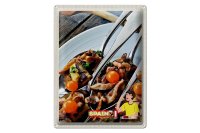 Blechschild Reise 30x40cm Spanien Europa Tomaten Pilze...
