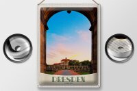 Blechschild Reise 30x40cm Dresden Deutschland Garten Architektur