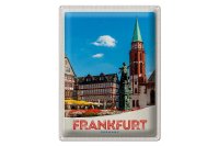 Blechschild Reise 30x40cm Frankfurt Deutschland Altstadt...