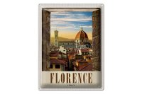 Blechschild Reise 30x40cm Florence Altstadt Kirche...