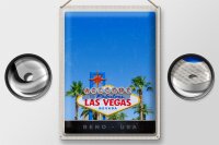 Blechschild Reise 30x40cm Las Vegas Nevada Amerika USA Casino