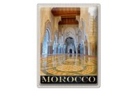 Blechschild Reise 30x40cm Marokko Afrika Medina Moschee...