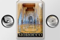 Blechschild Reise 30x40cm Marokko Afrika Medina Moschee Urlaub