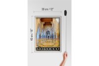 Blechschild Reise 30x40cm Marokko Afrika Medina Moschee Urlaub