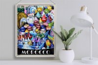 Blechschild Reise 30x40cm Marokko Afrika Kultur Orientalisch