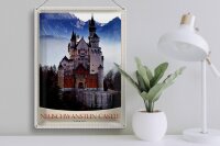 Blechschild Reise 30x40cm Neuschwanstein Schloss Deutschland