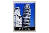 Blechschild Reise 30x40cm Pisa Italien Schiefer Turm von...