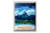 Blechschild Reise 30x40cm Polynesien Insel Australien Pazifik