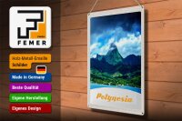 Blechschild Reise 30x40cm Polynesien Insel Australien Pazifik