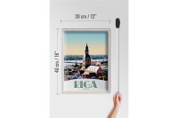 Blechschild Reise 30x40cm Riga Lettland Kirche Architektur