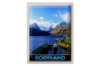 Blechschild Reise 30x40cm Schottland Insel Gebirge...