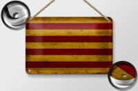 Blechschild Flagge 18x12cm Seneyera Fahne Catalan