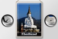 Blechschild Reise 30x40cm Thailand Natur Wald Tempel Gott