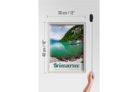 Blechschild Reise 30x40cm Brienzersee Schweiz Boot Gebirge