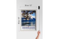 Blechschild Reise 30x40cm Brissago Schweiz Seeblick Natur