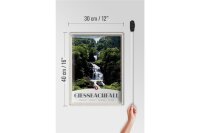 Blechschild Reise 30x40cm Gießbachfall Wasserfall Gebirge Natur