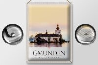 Blechschild Reise 30x40cm Gmunden Österreich Gmunden See Urlaub