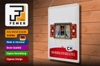 Blechschild Reise 30x40cm Confoederatio Helvetica Natur Haus