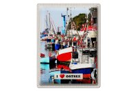 Blechschild Reise 30x40cm Ostsee Meer Natur Boote Bootstour