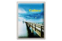 Blechschild Reise 30x40cm Ostsee Deutschland Gehweg Meer...