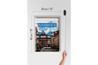 Blechschild Reise 30x40cm Innsbruck Österreich Aussicht Stadt
