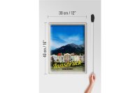 Blechschild Reise 30x40cm Innsbruck Gebirge Natur Aussicht Stadt