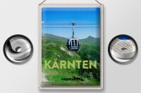 Blechschild Reise 30x40cm Kärnten Österreich Gondel Urlaub Natur