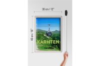 Blechschild Reise 30x40cm Kärnten Österreich Gondel Urlaub Natur