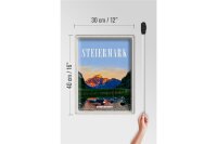 Blechschild Reise 30x40cm Steiermark Österreich Urlaub See Natur