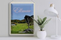 Blechschild Reise 30x40cm Ellmau Österreich Weide Natur Jesus