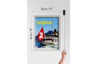 Blechschild Reise 30x40cm Genfersee Schweiz Lasuisse Schiffstour