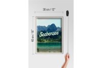 Blechschild Reise 30x40cm Seebensee Österreich Wälder Natur See