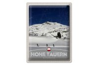 Blechschild Reise 30x40cm Hohe Tauern Skitour Wanderung Schnee